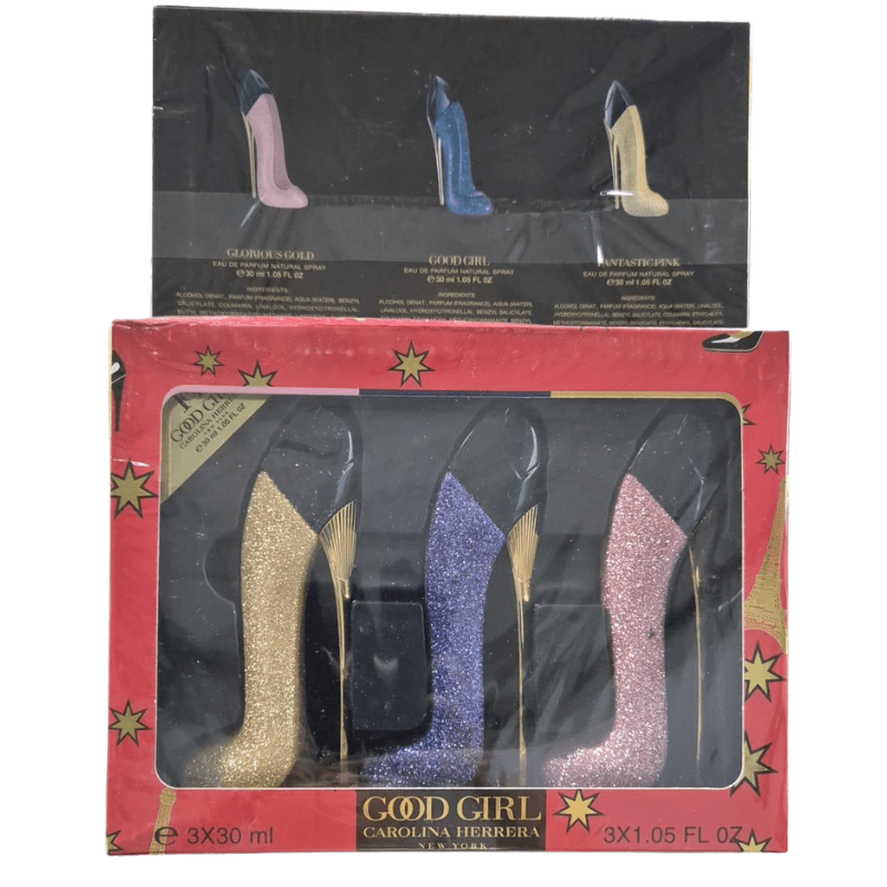 Carolina Herrera Good Girl Glitter Heel Set (Black Box) (3x30ml) - Serene Scent South Africa