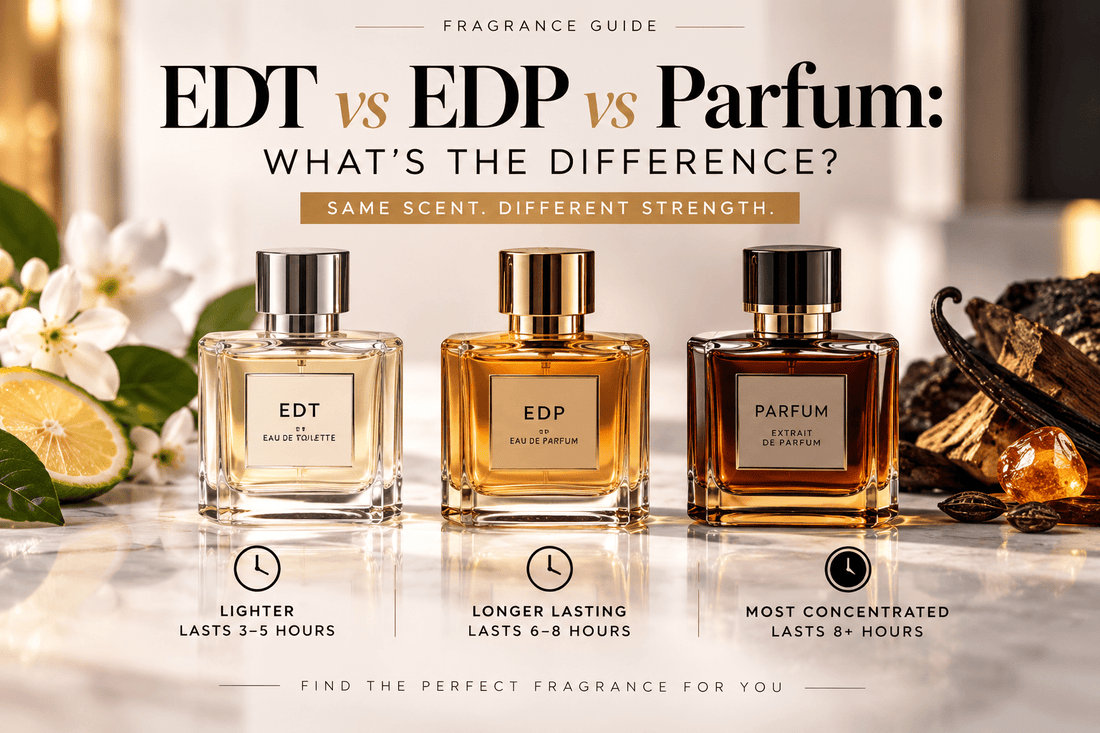 EDT vs EDP vs Parfum: What's the Difference? - Serene Scent South Africa