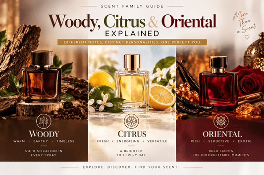 Scent Family Guide: Woody, Citrus & Oriental Explained - Serene Scent South Africa
