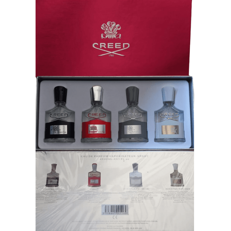 Creed Mini Gift Set For Men And Woman 4x30ml ( Red Box ) - Serene Scent South Africa