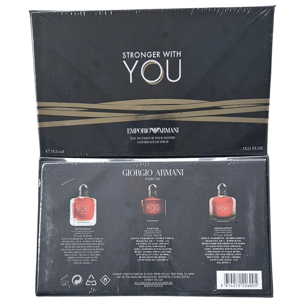 Emporio Armani Stronger With You Intensely/Parfum/Absolutely Set (3x35ml) - Serene Scent South Africa