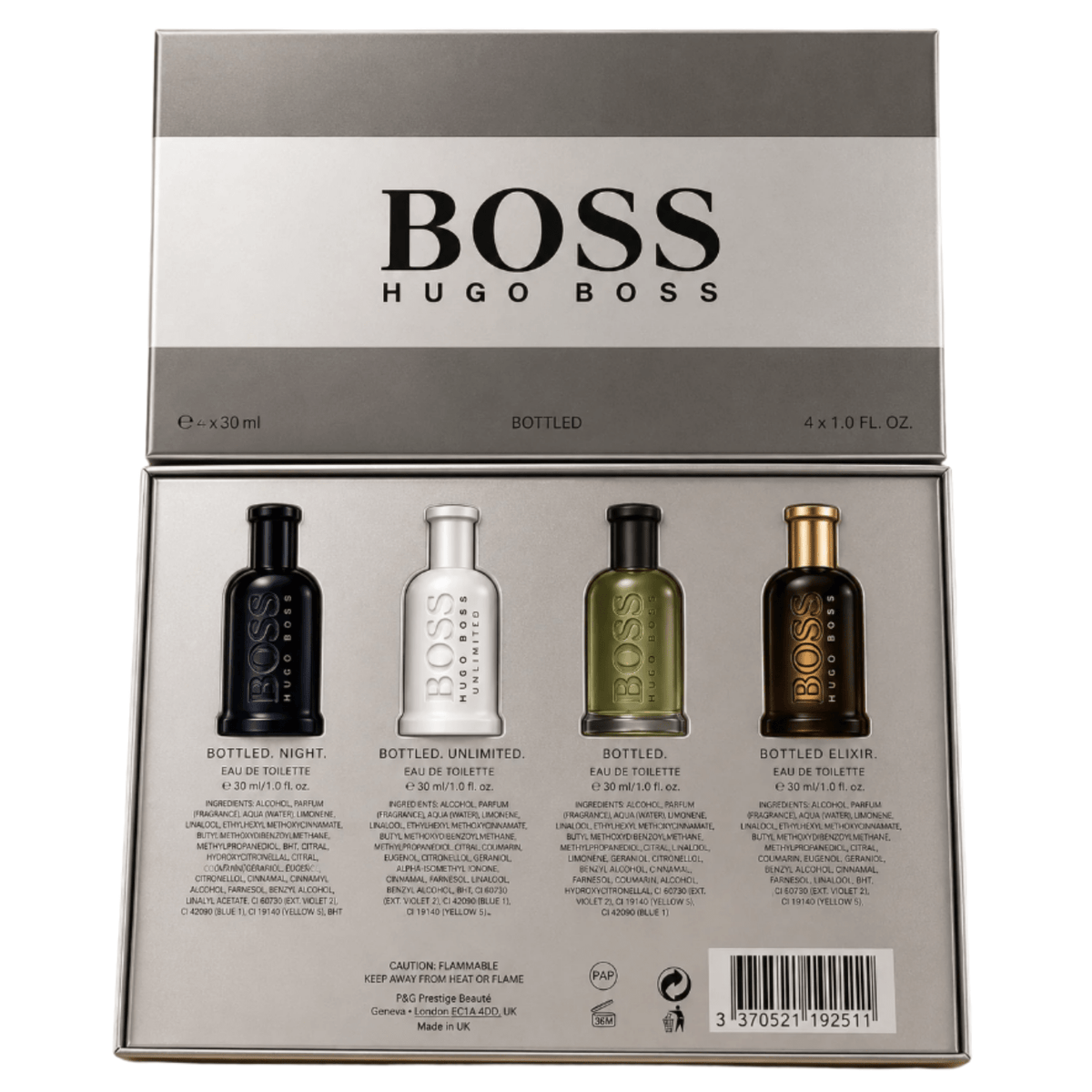 Hugo Boss Bottled Classic/Unlimited/Bottled Night/Elixir Set (4x30ml) - Serene Scent South Africa