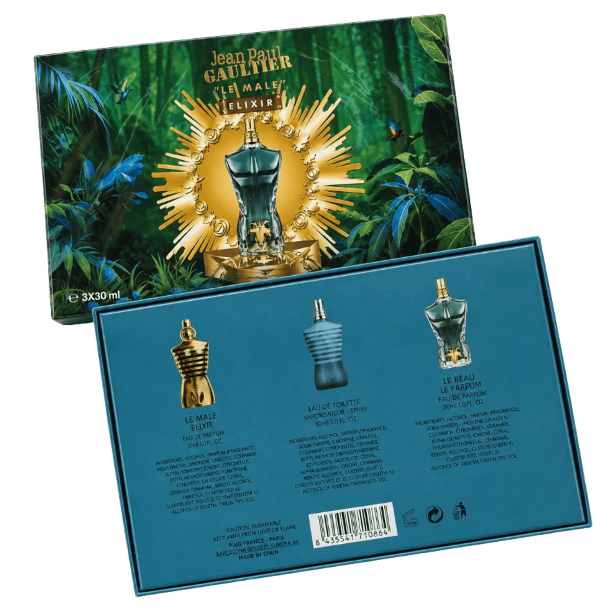 Jean Paul Gaultier EDT/Le Male Elixir/Le Beau Set (3x30ml) - Serene Scent South Africa