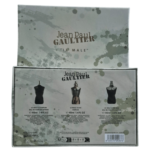 Jean Paul Gaultier Le Male Le Parfum /Le Male Elixir/Ultra Male Set (3x30ml) - Serene Scent South Africa